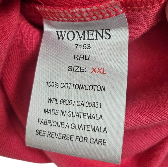 NWT Woolrich Salmon Pink 100% Cotton Tank Top, Size 2XL - Picture 6 of 6